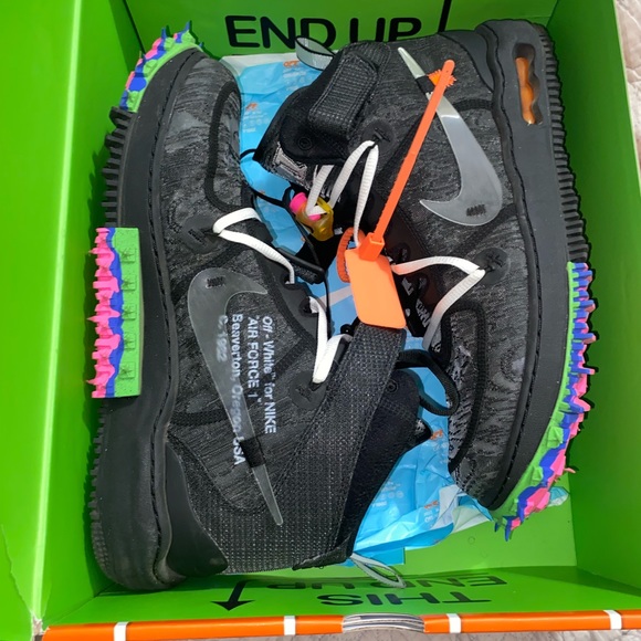 Air Force 1 Mid Off-White Black - Picture 3 of 6